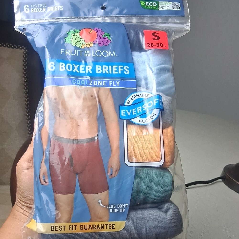 Fruit of the Loom Boxer Briefs Red and Blue Comfort Fit